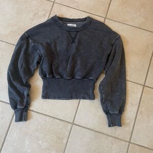 American Eagle Outfitters Charcoal Knit Top